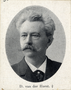 105085 Portret van D. van der Horst , geboren 1847, directeur van de gasfabriek Utrecht (1890-1898), overleden 1907. ...